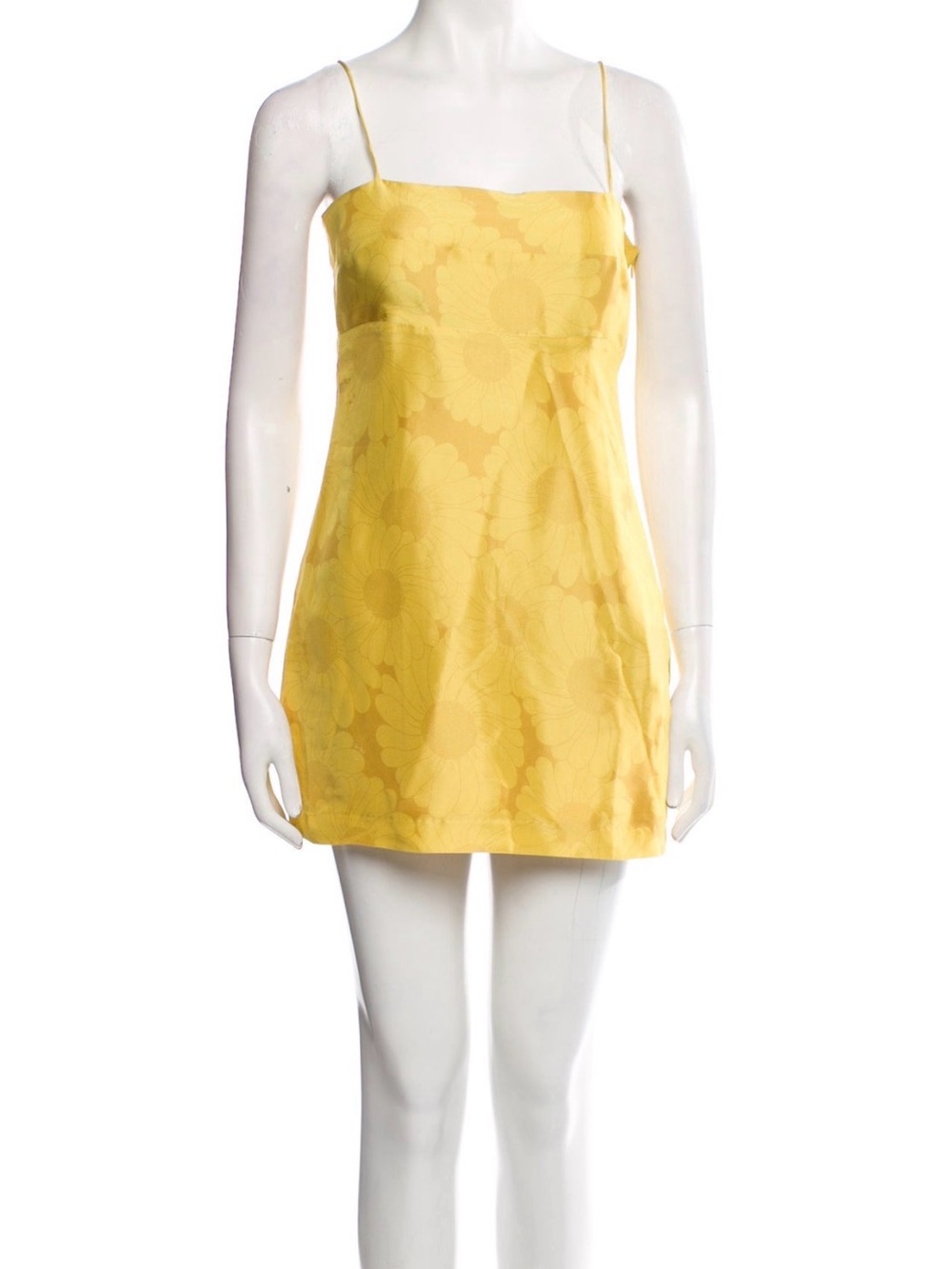 Réalisation Par Silk Slip Dress - yellow
